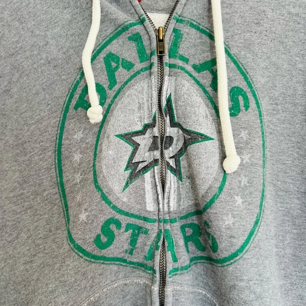 Mitchell and Ness vintage-style Sz:2XL Dallas Stars Full Zip Graphic Logo Hoodie